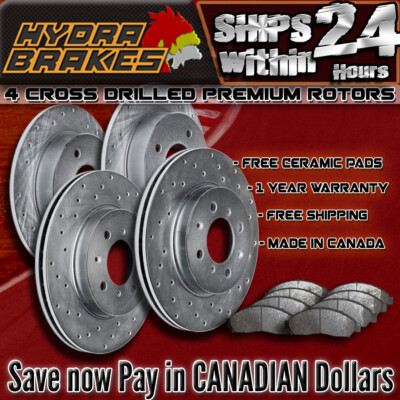 FITS 2005 CHEVROLET UPLANDER 4WD Drilled Brake Rotors CERAMIC