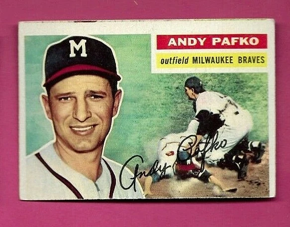 ゲームセンター・ゲームカード ANDY PAFKO 1956 TOPPS #312 PSA 8(OC) ゲームセンター・ゲームカード ANDY PAFKO 1956 TOPPS #312 PSA