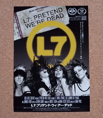L7: Pretend We're Dead Movie Flyer Chirashi Mini Poster Japanese Tracking