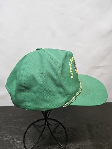 Vtg KC SnapBack Stubblefield Imp. Co. Alton Mo Tractor Trucker Hat Green - Picture 2 of 10