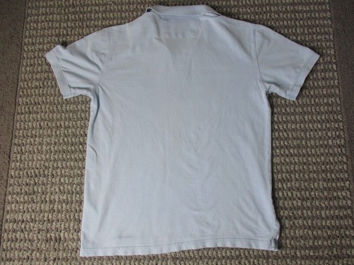 Camicia uomo Banana Republic grande blu chiaro morbida elasticizzata logo elefante casual - Foto 7 di 16