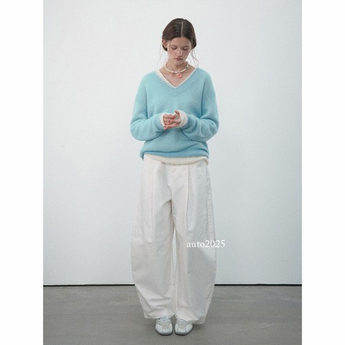 Spring New Casual High-waisted Cotton Long Casual Pants Womens Loose Trousers - Picture 23 of 28