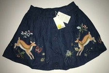 New MINI BODEN Deer Applique Party Skirt size 4 5 6 7 Years NWT
