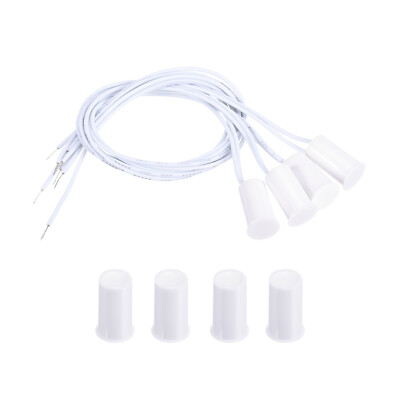 Magnetischer Reedschalter 4 Pack NC Ring Alarm Kontakt Sensor Verdrahtet #1