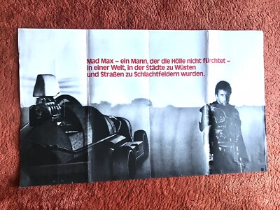 Mad Max 2 - The Road Warrior Kinoplakat Poster 60x99cm, Mel Gibson, SELTEN