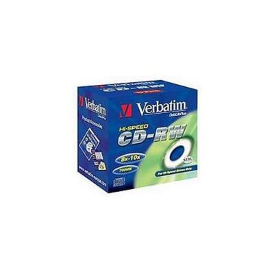 43148, Verbatim CD-RW 700MB 80Min 12X Hi Speed Jewel Case 10 Pack