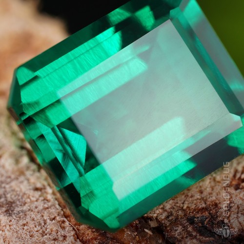 Emerald Genuine Octagon Clean Top Green Hydrothermal Gemstone Zambian Emerald EU - Picture 11 of 13
