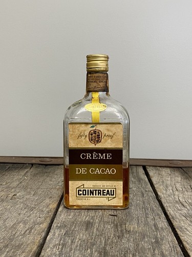 Botella de licor antigua vintage Cointreau Creme De Cacao Chouva A La Vanille - Imagen 1 de 4