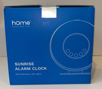 Homelabs HME040049N Sunrise Alarm Clock Color Changing LED Face