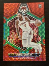 2023-24 Panini Mosaic - Rookies Cam Whitmore #217 Choice Red & Green Mosaic RC