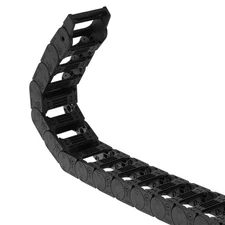 Drag Chain Cable Carrier Open Type End Connectors R55 25X57mm 1 Meter Plastic