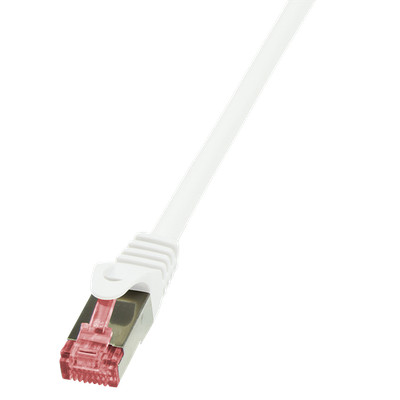 LogiLink CAT 6 Patchkabel S/FTP PIMF PrimeLine weiß 1 m