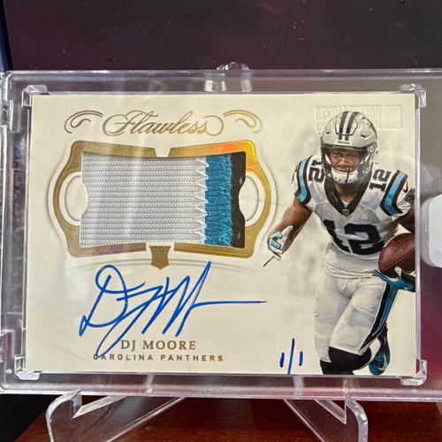 DJ Moore Rookie 1/1 Patch Autographs RPA DM Auto 2018 Panini flawless. Bills WR!