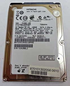 HITACHI *HTS725016A9A364* 160 GB * SATA HDD Notebook 2,5 Zoll #NFP1678