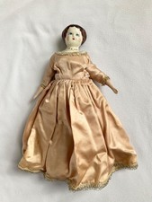 Vintage China Doll Head With Cloth Body 12 Tall