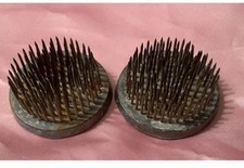 2 Pin Style Flower Frogs One Marked Fakirbed