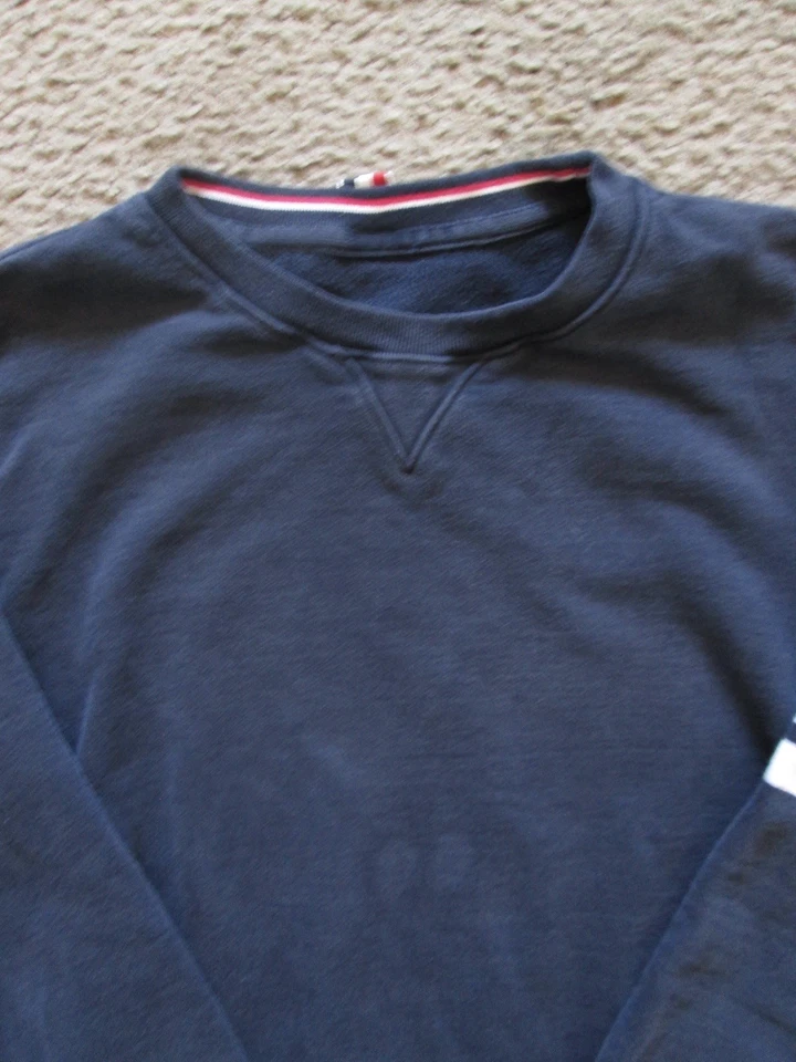 Thom Browne Sweater Womens 3 Medium Navy Blue 4 Bar Crew Sweatshirt Japan - Image 2 of 4