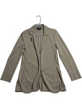 48 17.75  x27.5  Emporio Armani Blazer Jacket Khaki Viscose Knit Archive Vintage