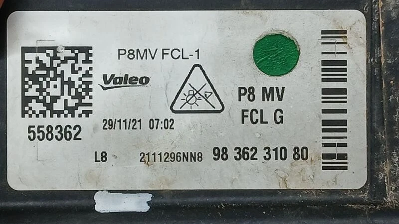 9836231080 faro anteriore sinistro per PEUGEOT 3008 II SUV (MC MR MJ M4 ) Foto 3 de 4