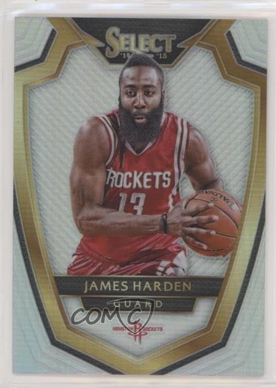 2014-15 Panini Select Premier Level Silver Prizm James Harden #131 a9q