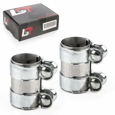 2x double clamp pipe clamp exhaust Ø 55 x 95 mm for Opel Astra Cascada Corsa