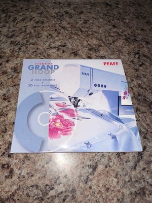PFAFF Creative Grand Hoop 3 Free Deigns + 3D File Assistant CD