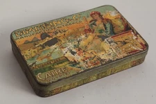 Dimitrino Luxor Tin Cigarette Box, Cairo, Egypt, Orientalist (62079)