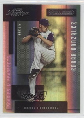 2004 Playoff Prestige Rookies & Prospects Xtra Bases Purple Edgar Gonzalez 0a1