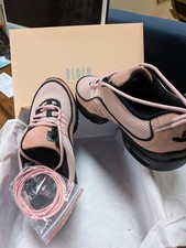 bloch dance sneakers pink size 9.5 new
