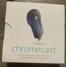 2013 ChromeCast Streaming device works w/Android, IOS, OSX, & windows 🔥 In Box