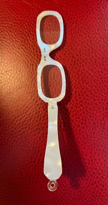 1950 Mother of Pearl Style Lorgnette (Folding Magnifier/ Glasses) 6.75"Open - Image 1 of 4