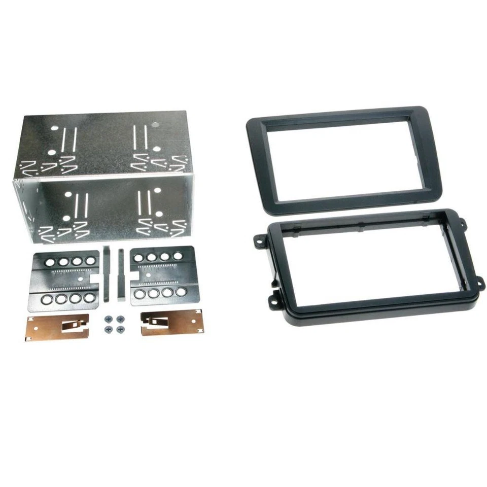 Kit de montage double DIN ACV 381320-10 cache radio compatible avec Seat Sko...