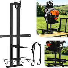Backpack Blower Rack for Trailer, Double-Bar Steel Leaf Backpack Blower Holder f