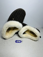 Skechers Sweater Knit Faux Fur Slippers Keepsakes Ice Angel Charcoal US 8 Women