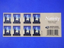 20 FOREVER FIRST CLASS LETTER STAMPS NATIVITY CHRISTMAS MNH 2016 BOOK PANE