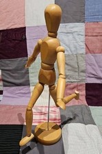 Ikea Wooden Articulated Artist Model Gestalta Poseable 13" Figure