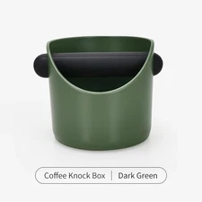 1 pcs Coffee Knock Box Espresso Grounds Container Anti Slip Espresso Dump Bin..
