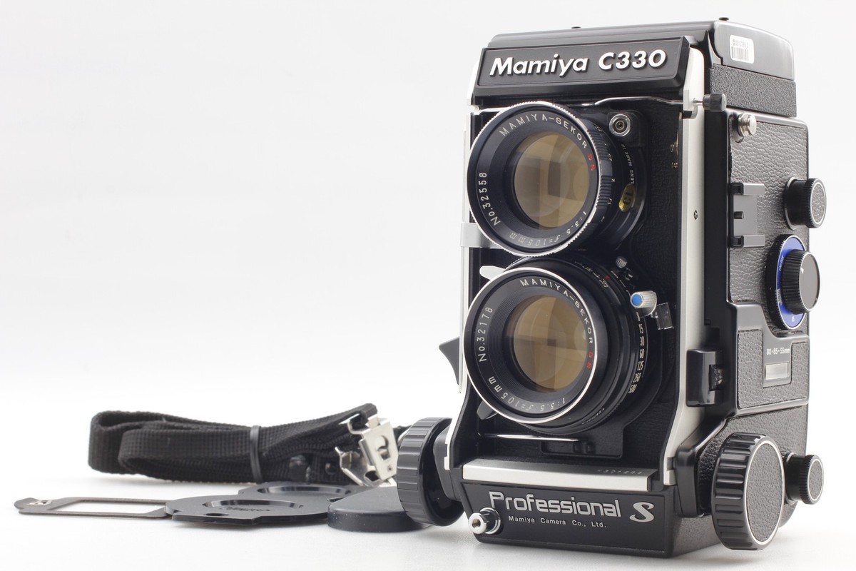 Pro S [MINT] Mamiya C330 TLR Film Camera Blue Dot DS 105mm