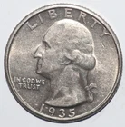1935 Washington Quarter AU (B199)