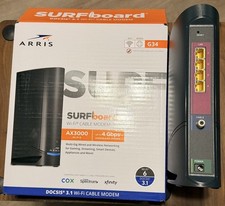 ARRIS Surfboard G34 AX3000 DOCSIS3.1 Cable Modem Router  NEW-NEW-NEW-NEW-NEW 