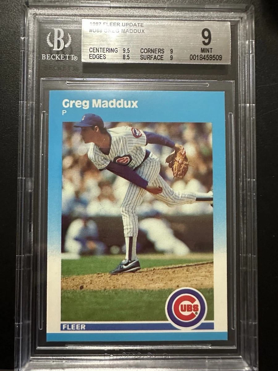 Fleer Greg Maddux Rookie Baseball Sports Trading Cards