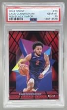 4578 Cade Cunningham 2024 Topps Finest #29 Red Black Vapor Refractor /10 PSA 10