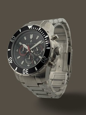 Nautis Dive Chrono 500 Chronograph Bracelet Watch NEW BATTERY!