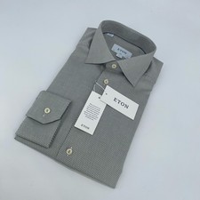 Eton Dress Shirt Mens M 15 1/2 - 39 Colorful Patterned Slim Collared Button Up