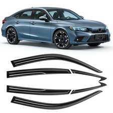 Rain Guards Compatible with Honda Civic Sedan 2022 2023 2024 2025 2026, Tape-...