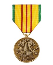 Vietnam Service Full Size Medal with Mounting Bar-Veteran Owned Business