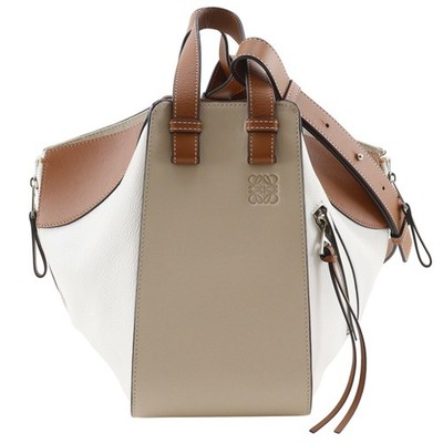 LOEWE Hammock small Handbag 2WAYShoulder Brown / White Calfskin Women