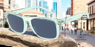 ARNETTE AN4298 279680 Rectangle Transparent Icy Dark Blue 55 mm Men's Sunglasses