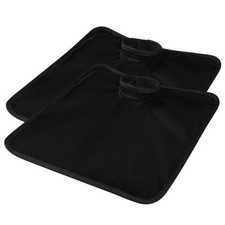 2Pcs CarSeat Protector Cover for Toddler Potty Training Black Black-2pcs