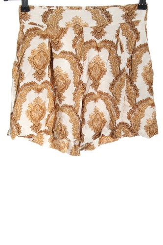 H&M Shorts Mujeres Talla EU 36 blanco-verde-blanco puro look casual